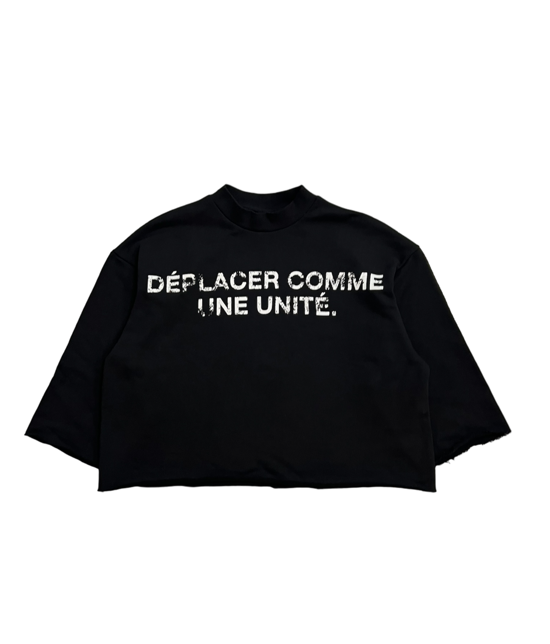 black "move as a unit" tee